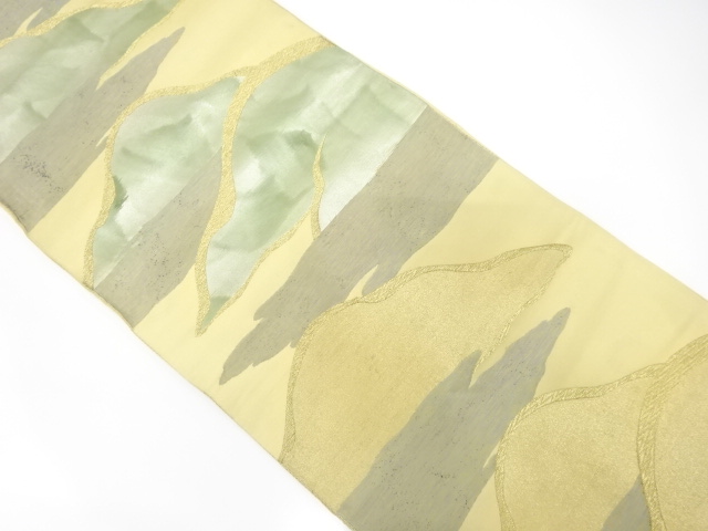 JAPANESE KIMONO / ANTIQUE FUKURO OBI / SILK / WOVEN MIST